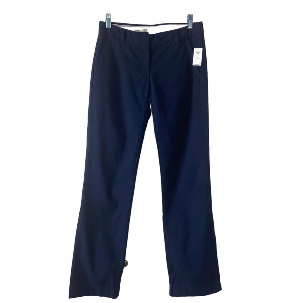 Gap Khaki Pants Women Size 00 Classic Navy Blue NWT *